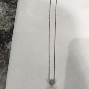 Swarovski silver tone necklace